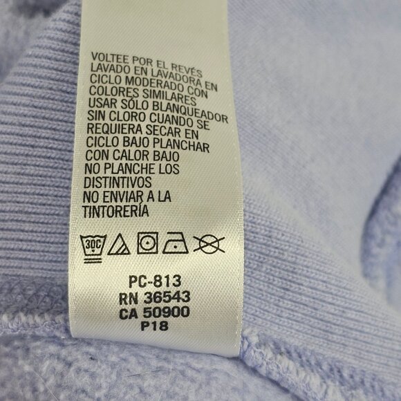 Soft Girl Cabin Winter Fall Harvest Comfy Casual Light Blue Sweatshirt Womens LG - Picture 15 of 15